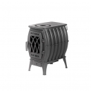 Печь- камин отопительно-варочная "Бахта" (цв. черный)