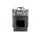 Печь банная "Атмосфера М" короткий топливный тоннель сетка