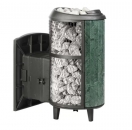 Банная печь ProMetall Атмосфера L комбинированная сетка-ламель "Верде Гватемала" наборный