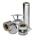 Дымоход сэндвич из нержавеющей стали FERRUM & CRAFT (утепленный)