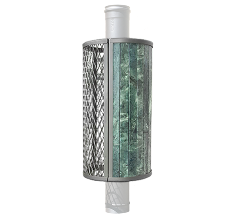 Сетка-каменка комбинированная ламель "Змеевик" наборный