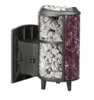 Банная печь ProMetall Атмосфера L комбинированная сетка-ламель "Россо Леванто"